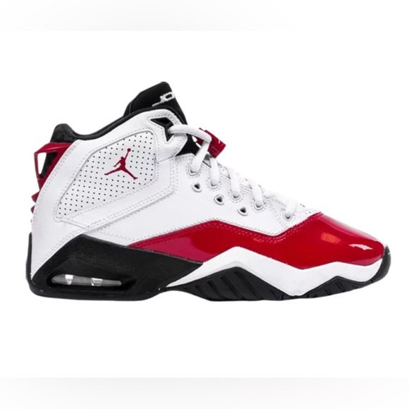 JORDAN B’LOYAL GS ‘WHITE GYM RED’ BOY’S SNEAKERS - Picture 1 of 7